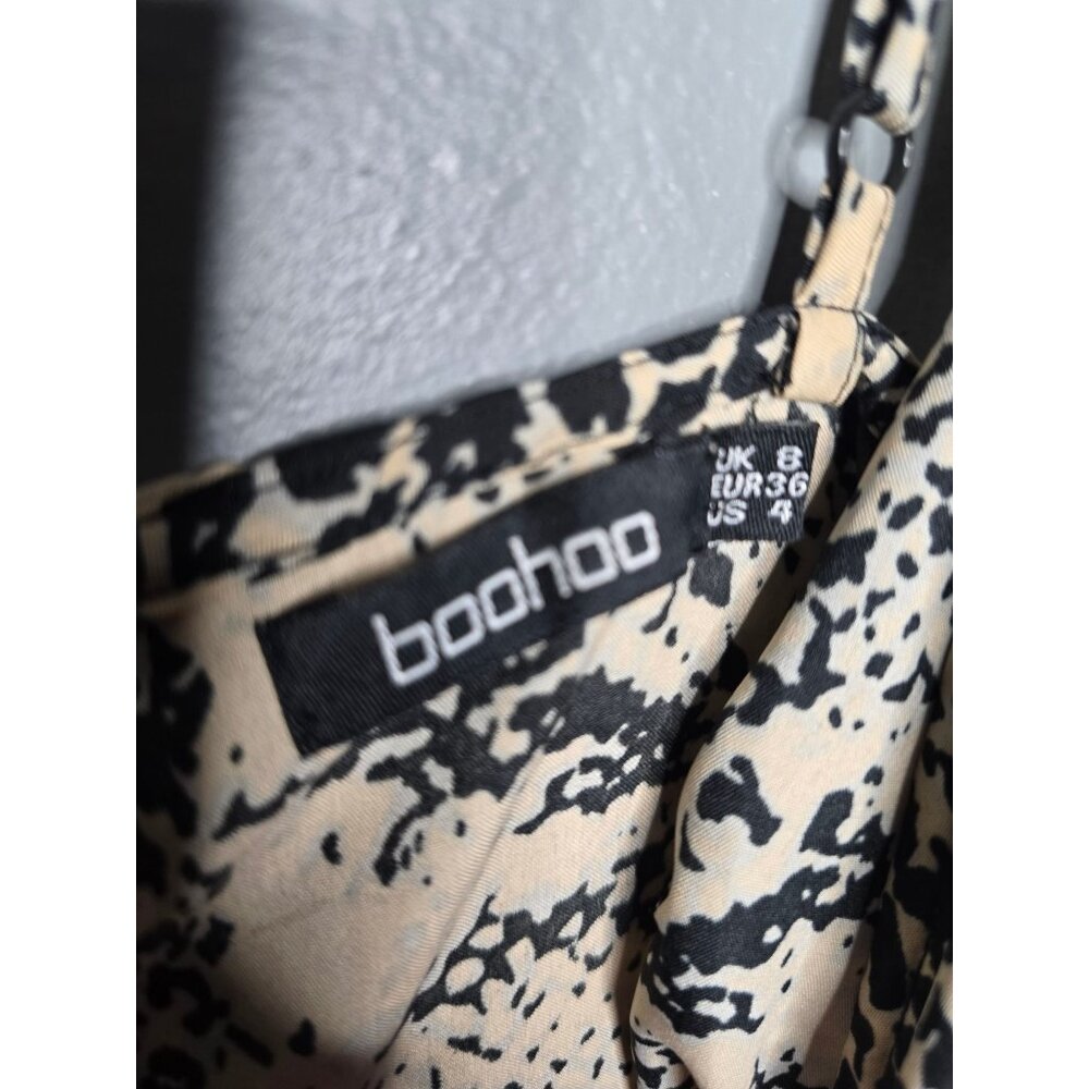 BooHoo Python Snakeskin Print Wideleg Jumpsuit si… - image 2